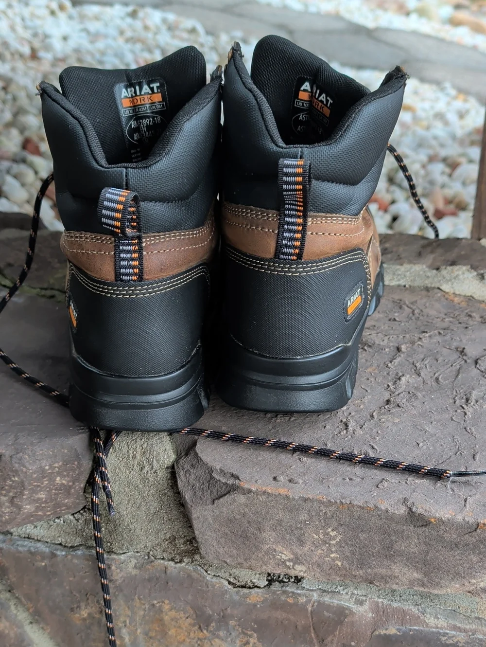 Ariat Brown and Black Men's Work Boots